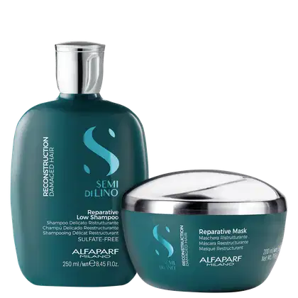 Imagem do produto Kit Alfaparf Semi Di Lino Reparative (2 Produtos)