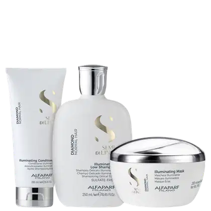Imagem do produto Kit Alfaparf Semi Di Lino Diamond Tripla Ação (3 Produtos)