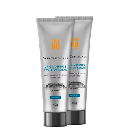 Imagem do produto Kit SkinCeuticals UV Oil Defense FPS 80 - Protetor Solar Facial 2x40g