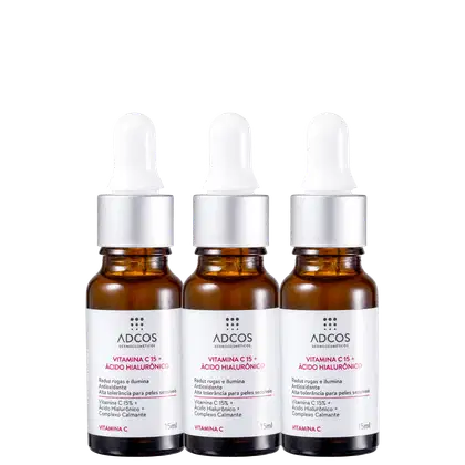Imagem do produto Kit Adcos Vitamina C 15 + Ácido Hialurônico (3 Unidades)