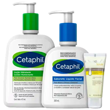 Imagem do produto Kit Hidratação, Limpeza e Esfoliação Trio (3 Produtos)