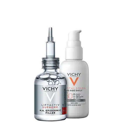Imagem do produto Kit Vichy Liftactiv Supreme H.A. Epidermic Filler & UV-Age Daily FPS 60 (2 Produtos)
