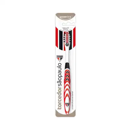 Escova de Dente Powerdent Torcedor São Paulo, 1 produto.