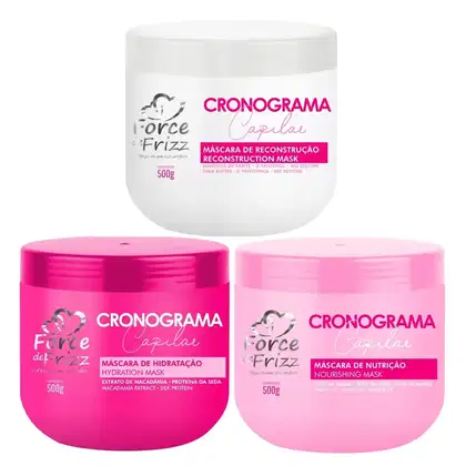 Imagem do produto Kit Force de Frizz Cronograma Capilar (3 Produtos)