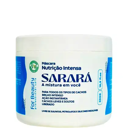 Imagem do produto For Beauty Sarará - Máscara de Nutrição Intensa 500g