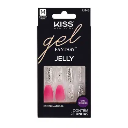 Imagem do produto Unha Postiça Kiss Ny Gel Fantasy Fun Jelly