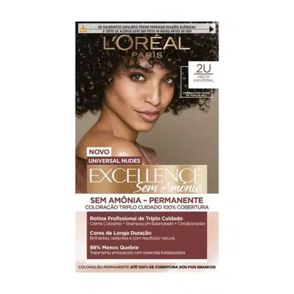 Imagem do produto Coloração Imédia Sem Amônia Excellence Universal Nudes Shade Preto 2U