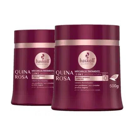 Imagem do produto Kit Haskell Quina Rosa - Máscara 500g (2 unidades)