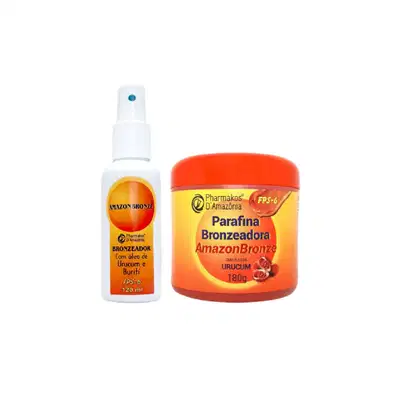 Imagem do produto Kit Bronze Parafina Bronzeadora 180g E Oleo Bronzeador 120ml