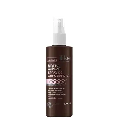 Spray de Crescimento Capilar iLike Professional Biotina Capilar, 100ml.