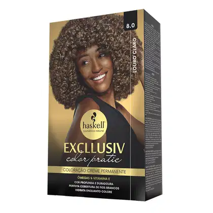 Imagem do produto Excllusiv Color Pratic - Kit Coloração 8.0 Louro Claro