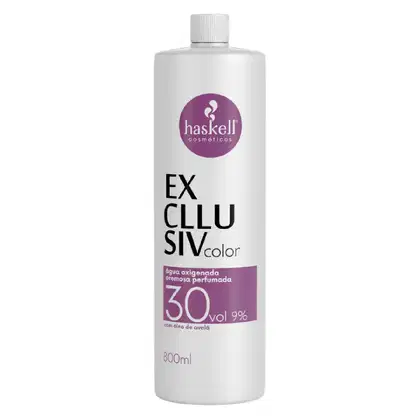 Água Oxigenada Haskell Excllusiv Color de  30 Volumes e 800ml
