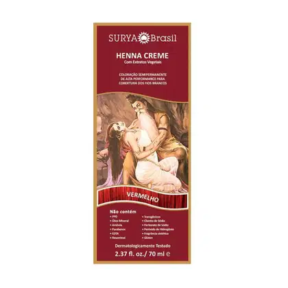 Imagem do produto Henna Creme Natural Surya Vermelho