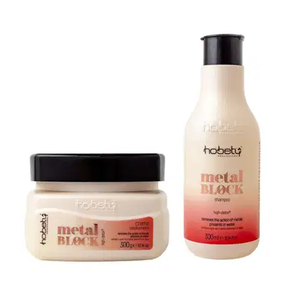 Imagem do produto Kit Metal Block Detox Hobety Shampoo 300ml+Máscara 300g