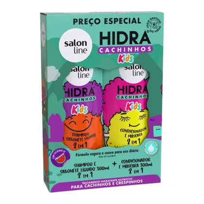 Kit Salon Line Kids Cachinhos Duo Basic. 2 Produtos.