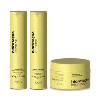Imagem do produto Kit Acquaflora Hidratação Intensiva (Shampoo, Condicionador e Máscara)