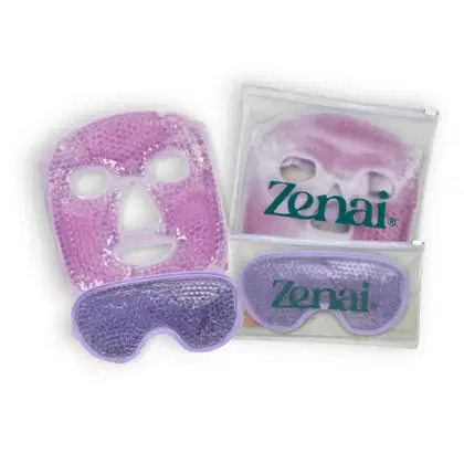 Imagem do produto Kit de Relaxamento Facial Zenai: Máscara Facial e para Olhos em Gel