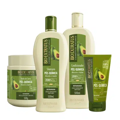 Imagem do produto Kit Bio Extratus Pós-Química Quarteto Finalização (4 Produtos)