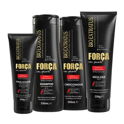 Imagem do produto Kit Bio Extratus Força com Pimenta Quarteto Finalização (4 Produtos)