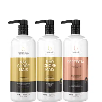 Imagem do produto Borabella Kit Não Chore Mais + Perfecta Progressiva 3x1 Litro
