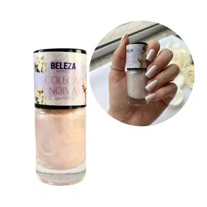 Imagem do produto Esmalte Coleção Noivas Beleza Express  cor #teambride glitter