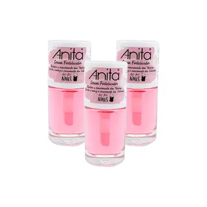 Imagem do produto Kit Esmalte Anita Serum Fortalecedor (3 unidades)