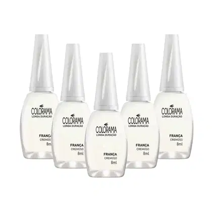 Imagem do produto Kit Esmalte Colorama Cremoso Franca (5 unidades)