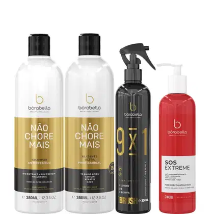Imagem do produto Borabella Kit Não Chore Mais 2x350ml + Fluido 300ml + SOS