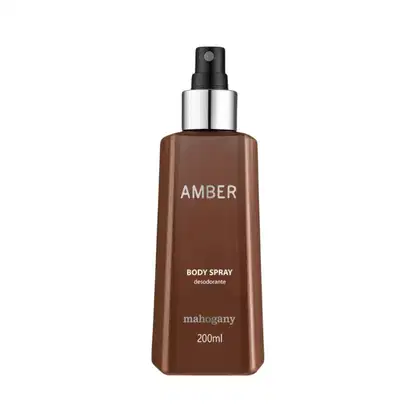 Body Spray Masculino Mahogany Amber, 200ml.