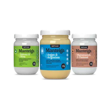 Imagem do produto Kit Soft Hair Manteigas Cronograma Capilar (3 Produtos)