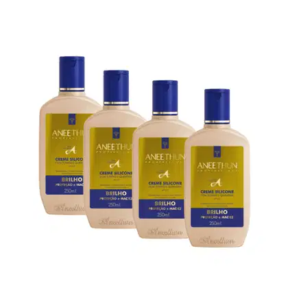 Imagem do produto Kit 4 Creme de Silicone Linha A 250ml-Aneethun