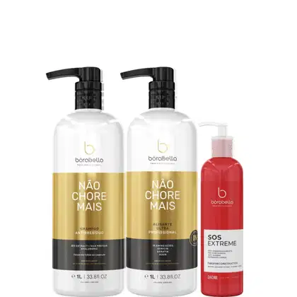 Imagem do produto Borabella Kit Não Chore Mais 2x1 Litro + SOS Reconstructor 240ml