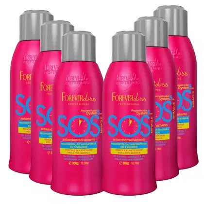 Imagem do produto Kit Sos Reconstrutor Forever Liss 6 Unidades De 300ml Cada