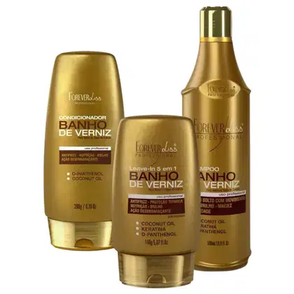 Imagem do produto Kit Tratamento Banho De Verniz Forever Liss Profissional