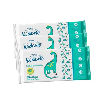 Imagem do produto Kit Sumirê Kodomô - Toalha Umedecida (144 Unidades)