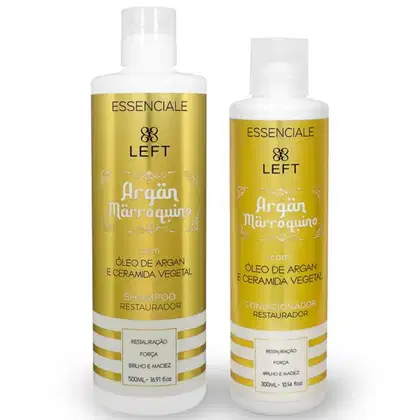 Imagem do produto Kit Shampoo 500ml + Cond 300ml Argan e Ceramida Mini Pack Essenciale