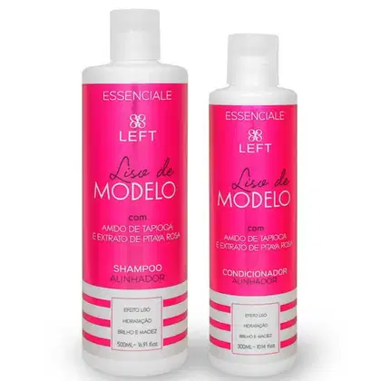 Imagem do produto Kit Shampoo 500ml + Cond 300ml Liso De Modelo Mini Pack Essenciale