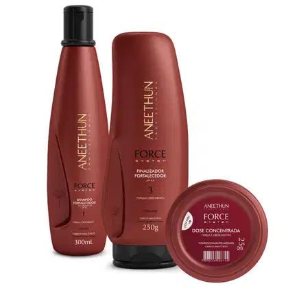 Imagem do produto Kit Shampoo Finalizador E Dose Force System Aneethun