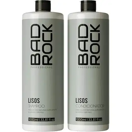 Imagem do produto Bad Rock Lisos - Kit Pós Progressiva Antifrizz Salão Duo (2 Produtos)