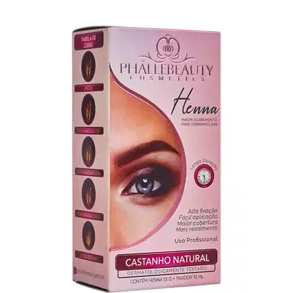 Imagem do produto Phállebeauty - Henna Acabamento para Sobrancelhas Castanho Natural