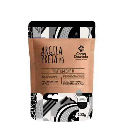 Imagem do produto Corpo Dourado Clinic Mais Argila Preta - Tratamento Facial e Corporal 100g