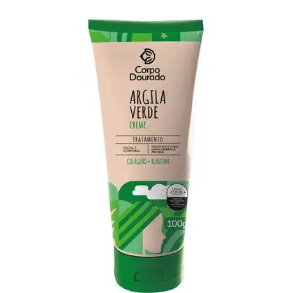 Imagem do produto Corpo Dourado Clinic Mais Argila Verde - Creme de Tratamento Facial e Corporal 100g