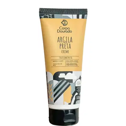 Imagem do produto Corpo Dourado Clinic Mais Argila Preta - Creme de Tratamento Facial e Corporal 100g