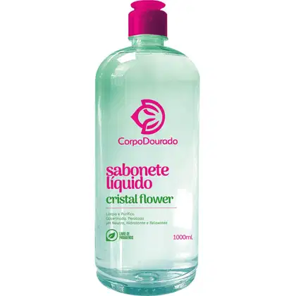 Imagem do produto Corpo Dourado Cristal Flower - Sabonete Líquido Corporal 1L