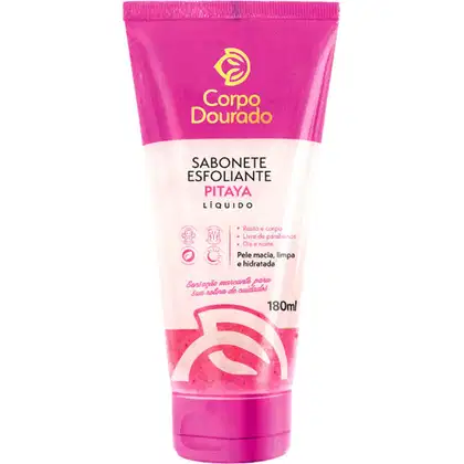 Imagem do produto Corpo Dourado Pitaya - Sabonete Esfoliante Líquido Facial e Corporal 180ml