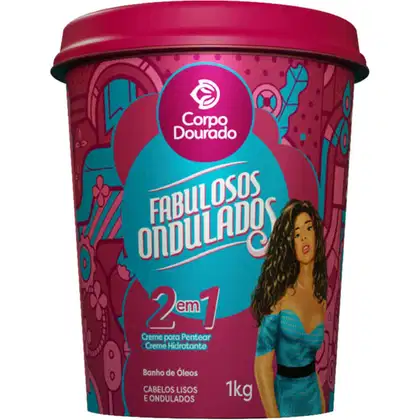 Imagem do produto Corpo Dourado Fabulosos Ondulados - Creme 2 em 1 de Pentear e Hidratação 1kg