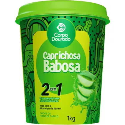 Imagem do produto Corpo Dourado Capichosa Babosa 2 em 1 - Creme de Pentear e Hidratação 1kg