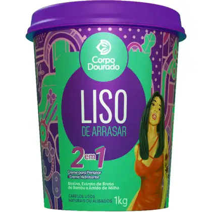 Imagem do produto Corpo Dourado Liso de Arrasar 2 em 1 - Creme de Pentear e Hidratação 1kg