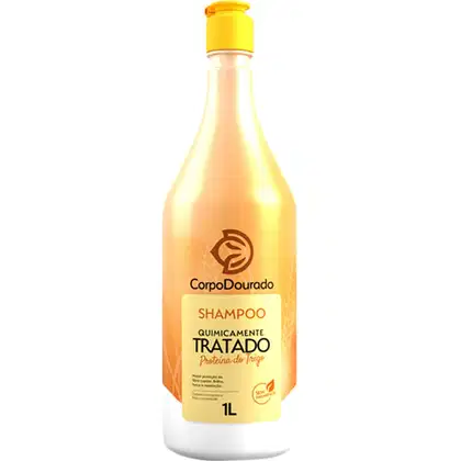 Imagem do produto Corpo Dourado Quimicamente Tratado Proteína do Trigo - Shampoo 1L