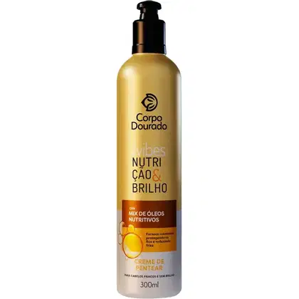 Imagem do produto Corpo Dourado Vibes Nutrição - Creme de Pentear Mix de Óleos 300ml